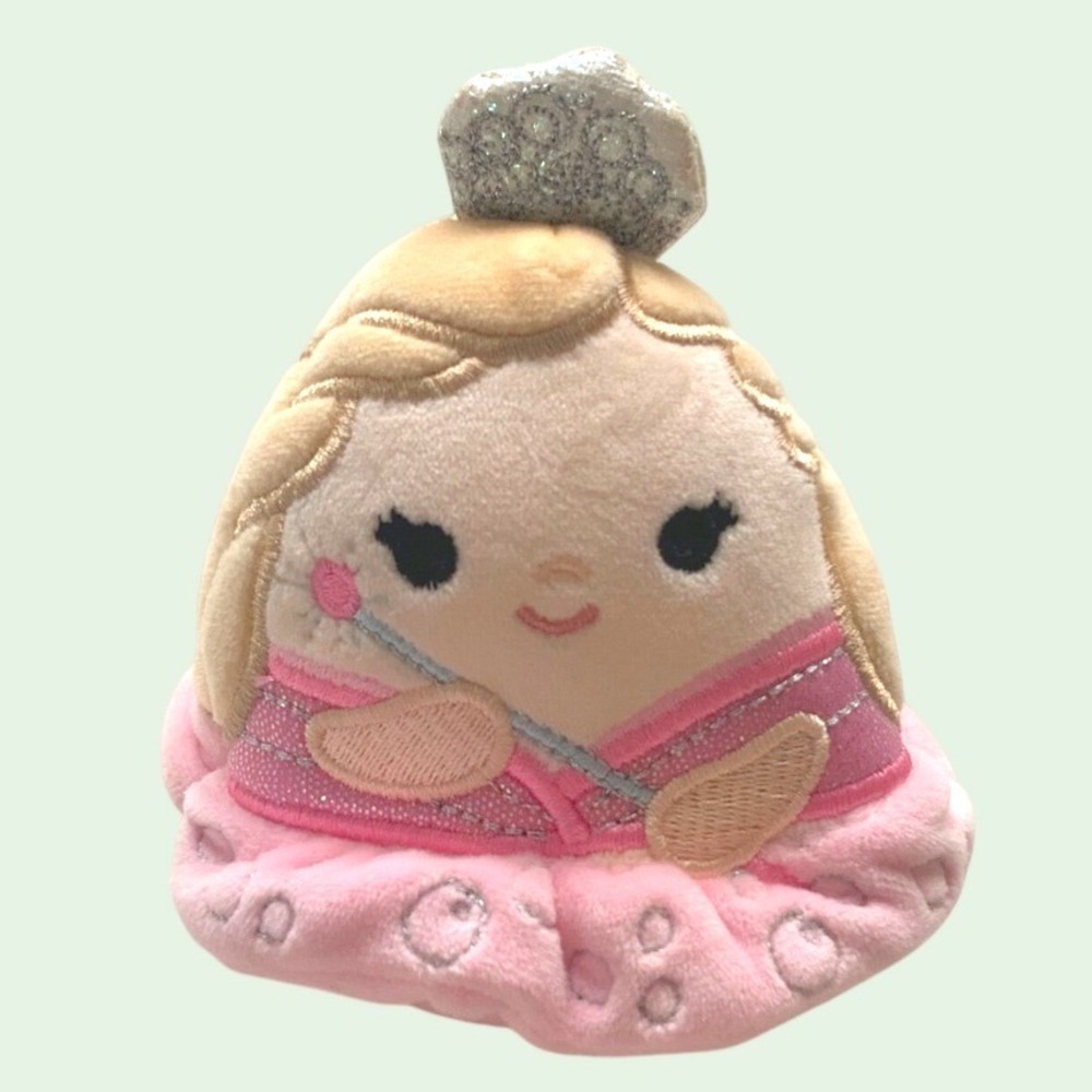 Wicked Glinda Mini Plush Clip 3.5" Pink Dress Universal Studios  Description: